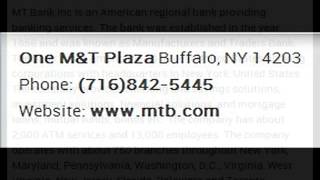 M&T Bank Corporate Office Contact Information