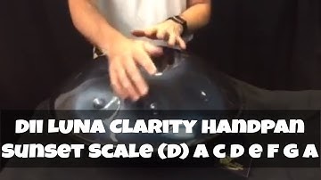 Dii LUNA Clarity Handpan, Sunset Scale (D) A C D E F G A