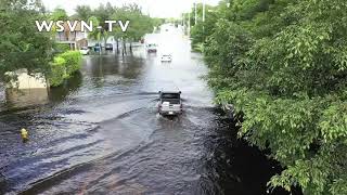 7News Dronecam: Dania Beach Flooding