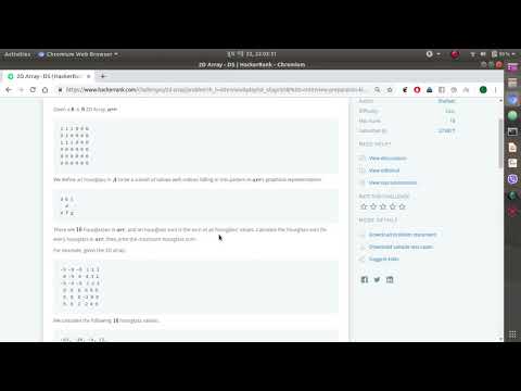 2DArray || Hackerrank || Solving Coding Interview Questions || Competitive Questions