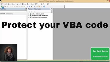 How to password protect your VBA code in Excel