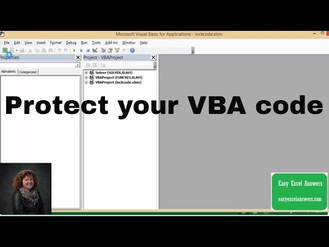 How to password protect your VBA code in Excel