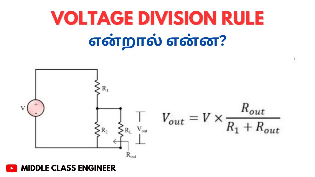 Voltage Division Rule அப்படினா என்ன? | Middle Class Engineer | Circuit ...