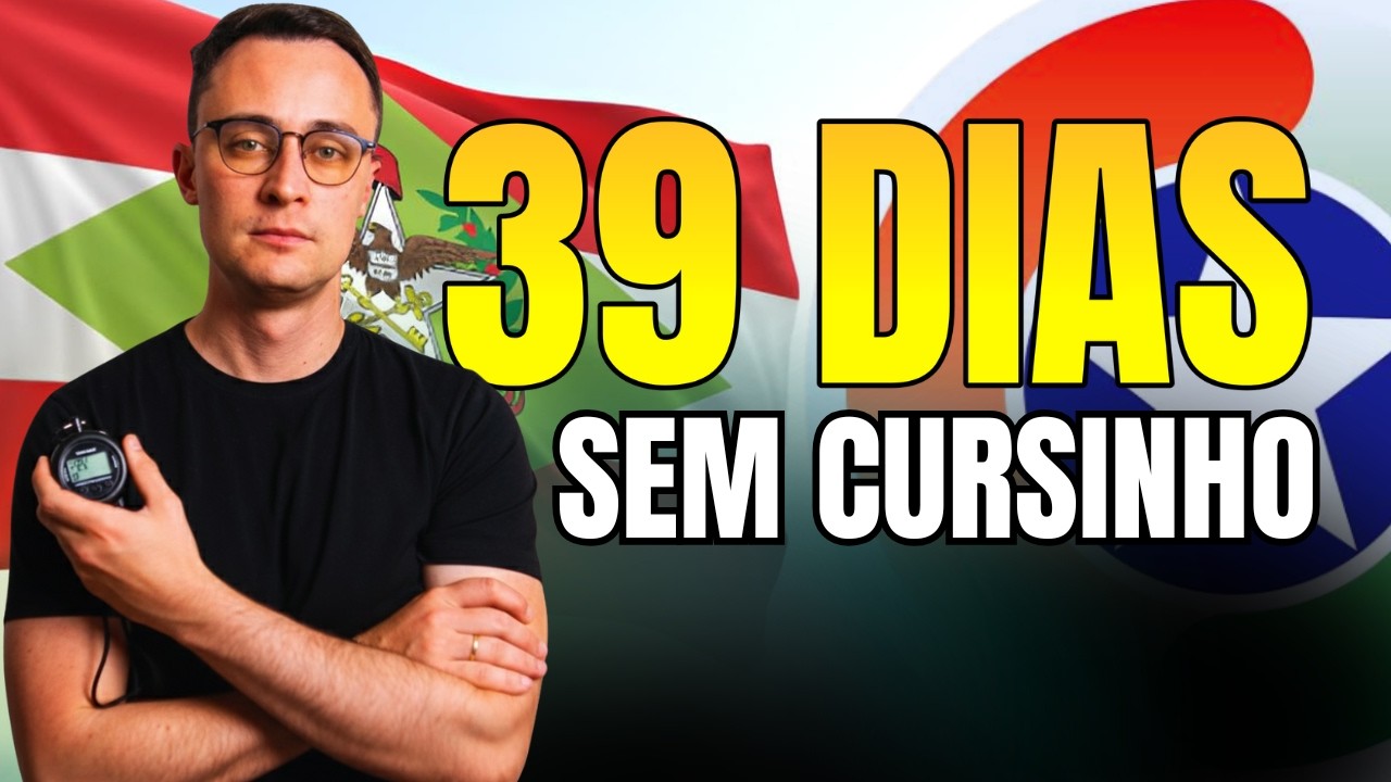 Como zerar o Edital de Soldado PMSC em 39 dias começando agora?