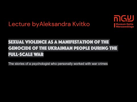 Aleksandra Kvitko | “War Trauma in Contemporary Realities: Comments From a Practicing Psychologist”