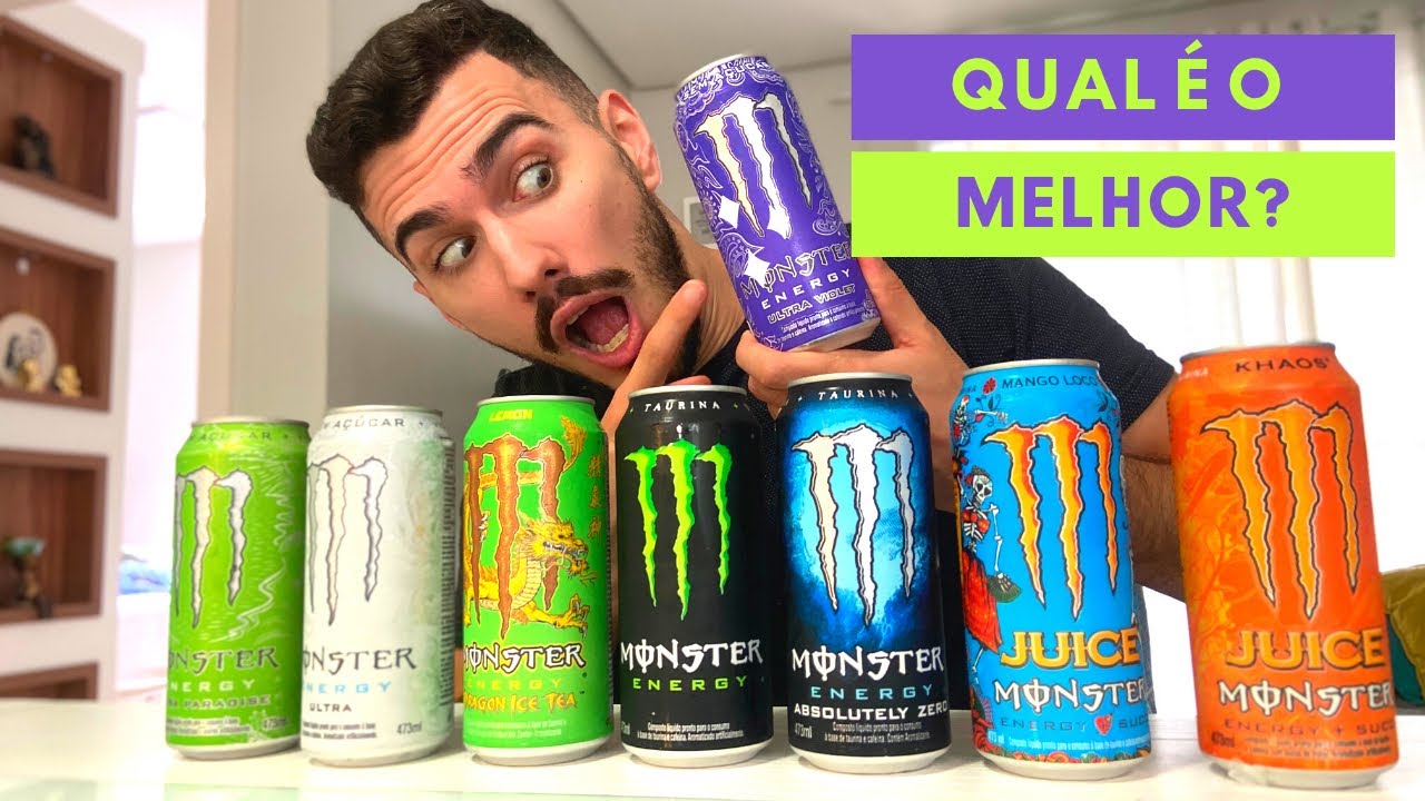 PROVAMOS TODOS OS MONSTERS DO MERCADO YouTube PROVAMOS TODOS OS MONSTERS DO MERCADO YouTube