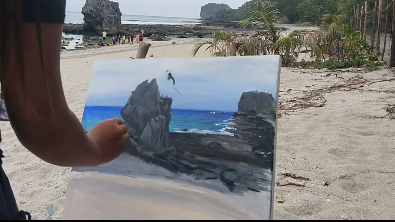 On the Spot Painting sa Tibu Tidal Pool in Casiguran Aurora.