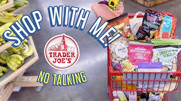ASMR Shop with me at Trader Joes | NO TALKING