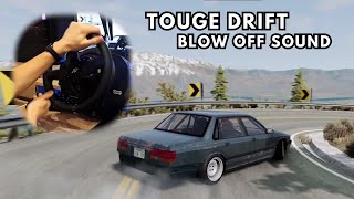 Touge Drifting Ibishu Pessima | BeamNG Drive | Steering Wheel Gameplay