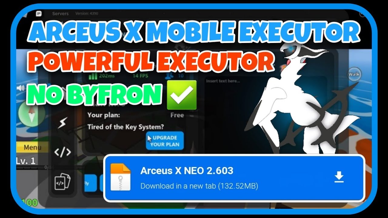 Arceus X New Update v1.0.3  Arceus x Neo Better Delta Executor
