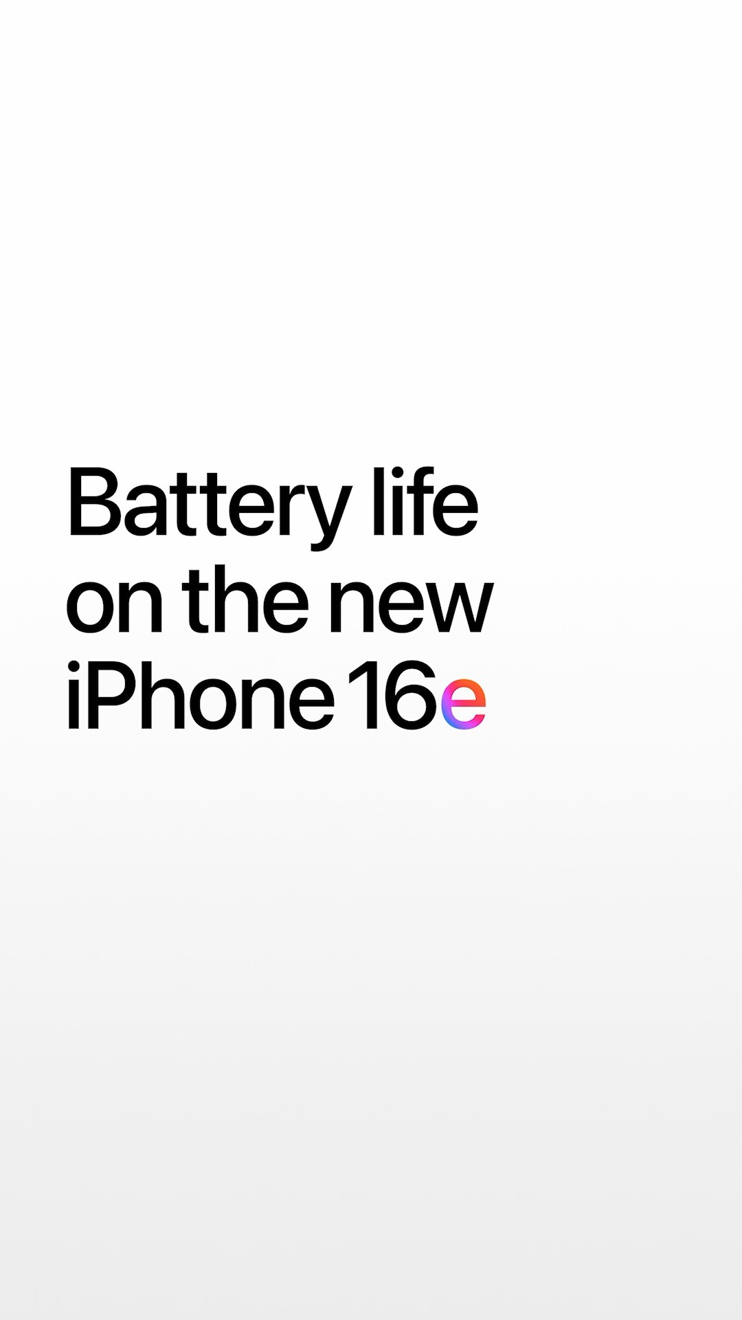 Battery life on iPhone 16e. Latest iPhone. Greatest price. #Shorts