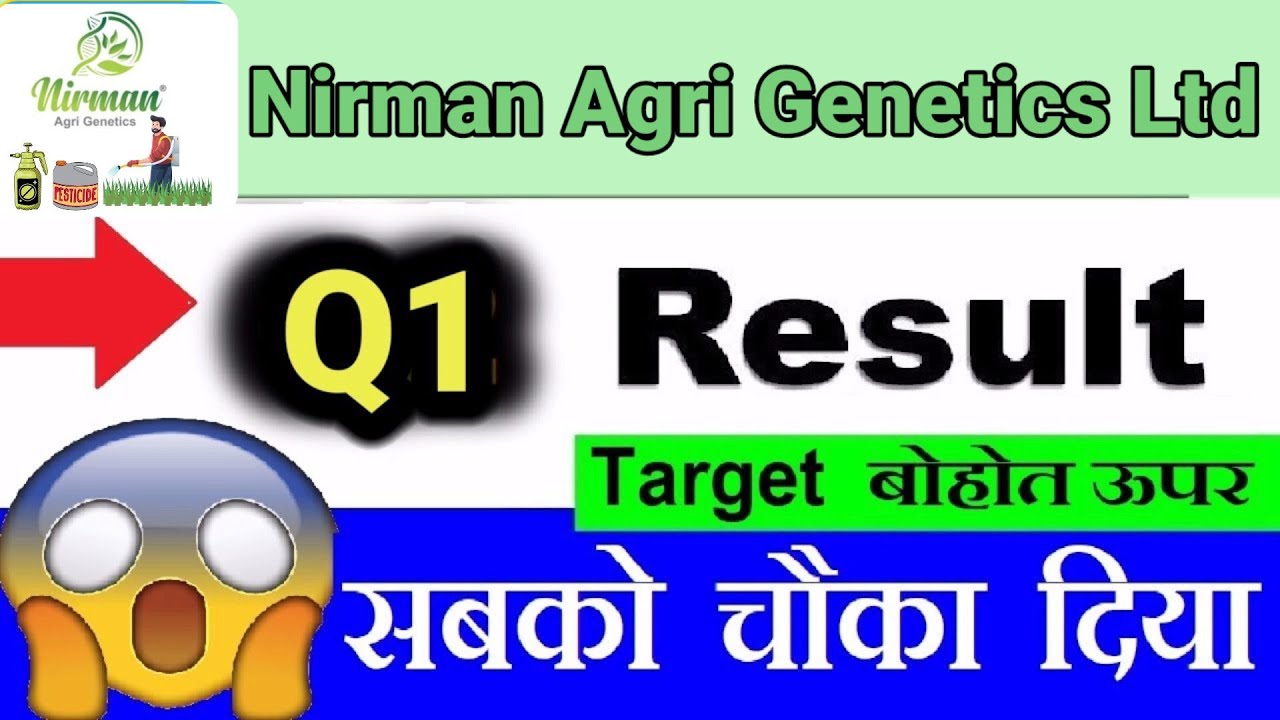 Nirman Agri Genetics Ltd Q1 results 2024 | Nirman Agri Genetics share ...