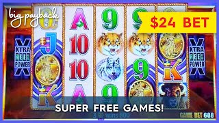 SUPER FREE GAMES! Wonder 4 Tall Fortunes Buffalo Gold Collection Slot - $24 MAX BET! screenshot 5