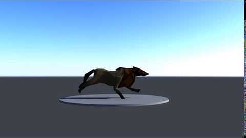 Low Poly Lone Wolf 3D Animated Run Cycle