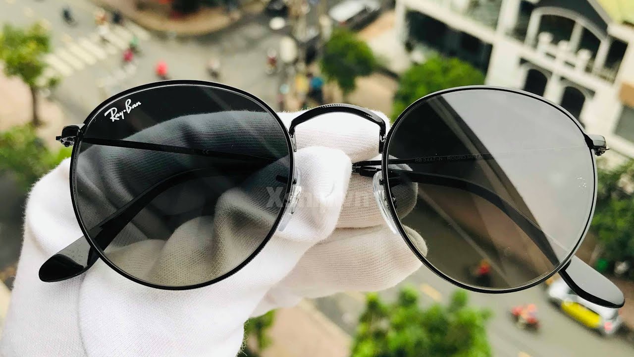 Xship.vn: Ray-Ban Round Sunglasses RB3447N 002/71 50 - YouTube