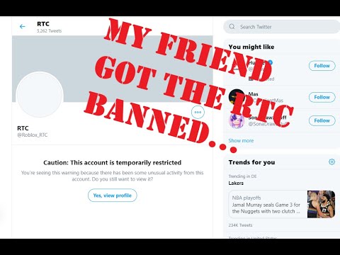 Roblox Rtc Got Suspended On Twitter And My Friend Did It Youtube - rtc on twitter roblox is currently down for a lot of people right now roblox seems to be experiencing a lot of problems with their site in the past few days https t co hd2z1hn8yl
