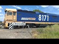 8251 8242 8148 8171 Pacific National grain train at Turrawan NSW