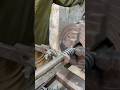 Simple Compression Spring Making on Lathe Machine | Iron Wire Handmade Spring #shortsviral