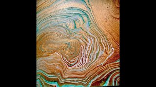 Acrylic Pouring Queen Copper!! Fluid Painting Easy for Beginners!!