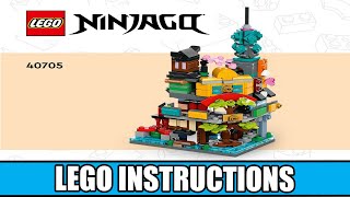 LEGO Instructions - Ninjago - 40705 - Micro NINJAGO City Gardens - Micro Ninjago City