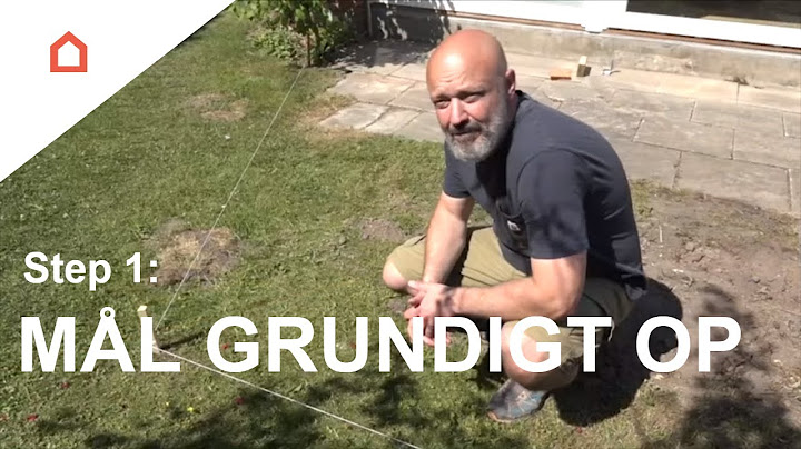 Træterrasse trin 1: Byg den underliggende konstruktion