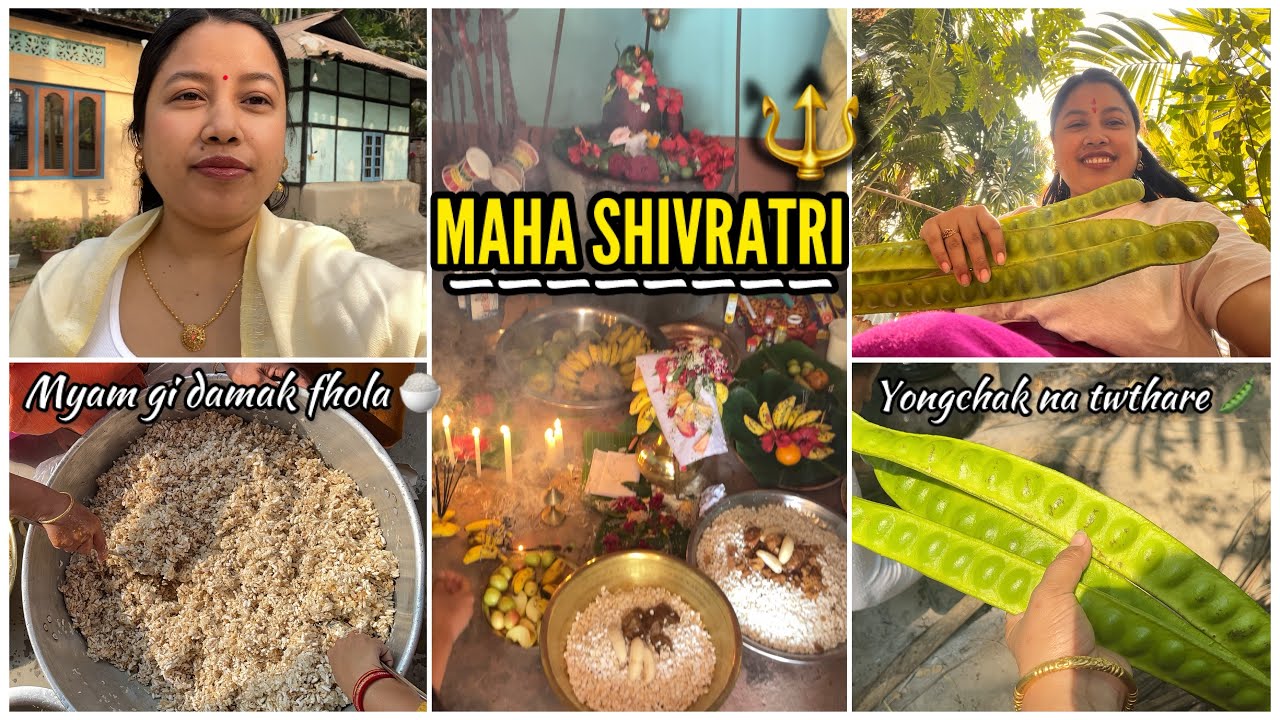 Vlog|| Shivratri numitgi special fhola🍚Yongchak mtam oibnina chathare😍 