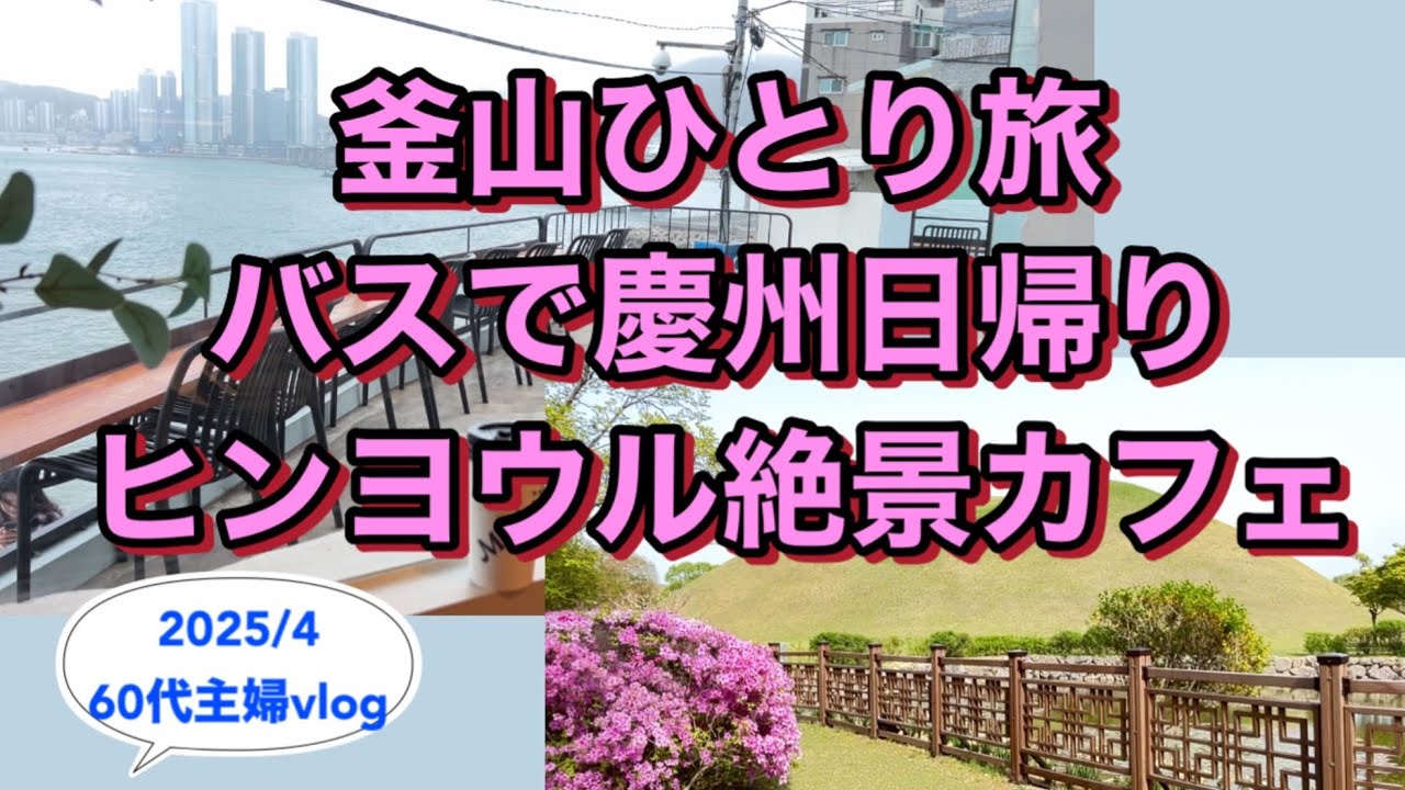 【60代ひとり釜山前編】バスで慶州日帰り/ヒンヨウル絶景カフェ/東横イン西面　2025.4