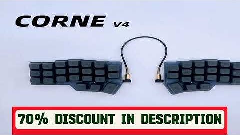 A must-have product! Corne V4 Split Keyboard Kit Mechanical Keyboards Support VIAL Wired RGB Custo