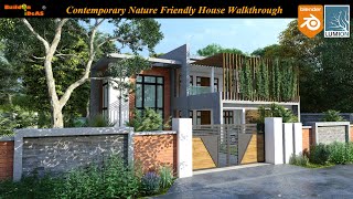 Contemporary House Exterior Design 3D Walkthrough Lumion 11.3 Blender Buildon Ideas