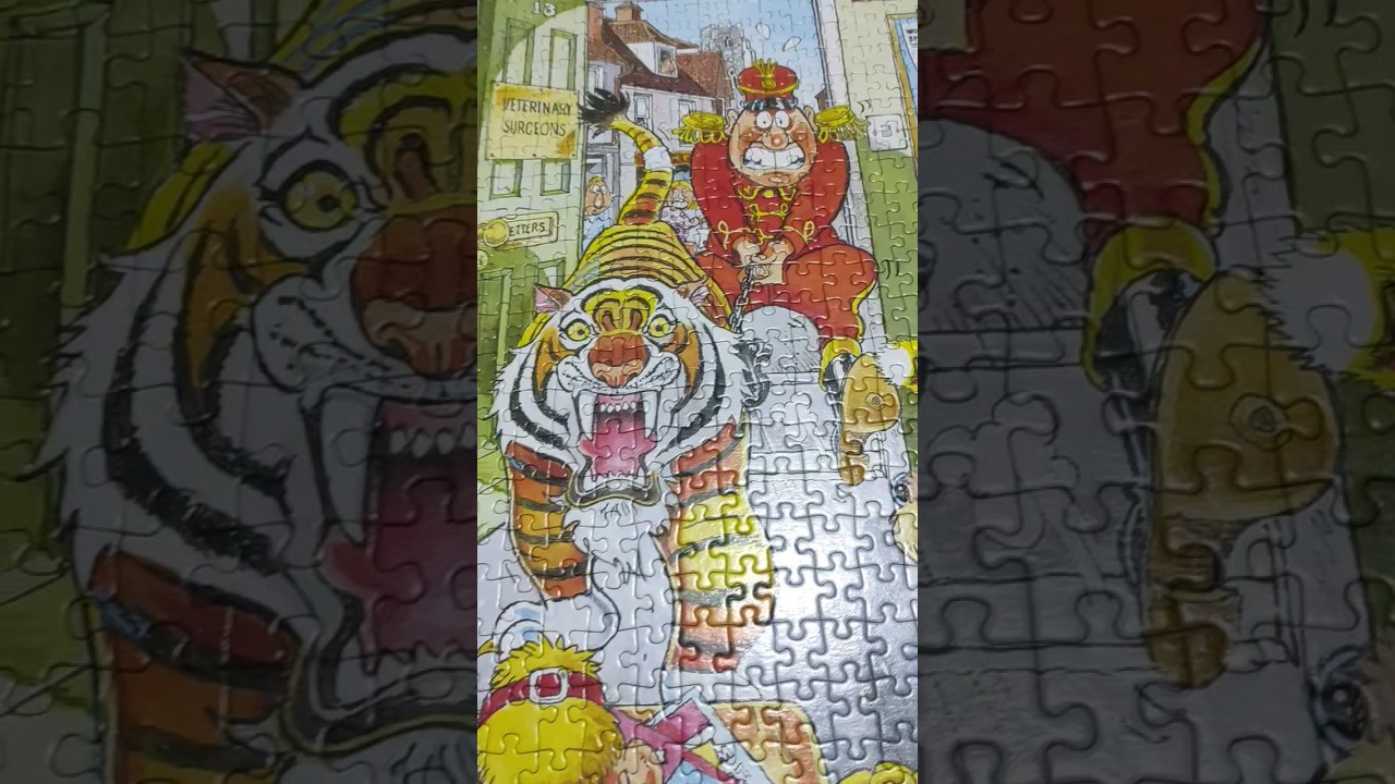 Tiger at The Vet🧩 Wasgij Mystery Jigsaw Puzzle Challenge
