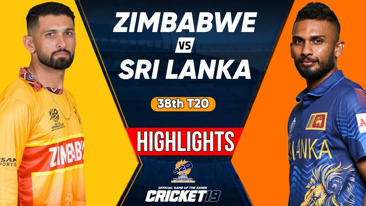 Zimbabwe vs Sri Lanka 38th ICC T20 World Cup 2026 Match Highlights | ZIM Vs SL Highlights