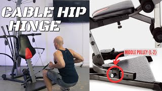 Cable Hip Hinge on the Bowflex | #XCEED #XTREME #L2 #Legs #Quads #Glutes #hamstrings