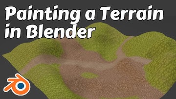 Painting a Terrain in Blender