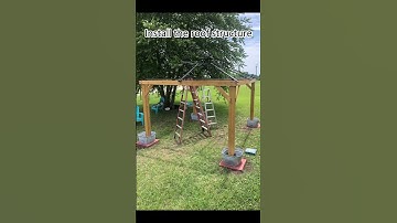 Sunjoy 11 x 11 DIY Wood Gazebo Installation | DIY Backyard Makeover #shorts #gazebo #diyprojects