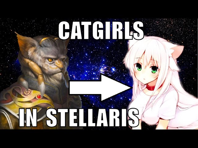 I made Neko Catgirls in Stellaris