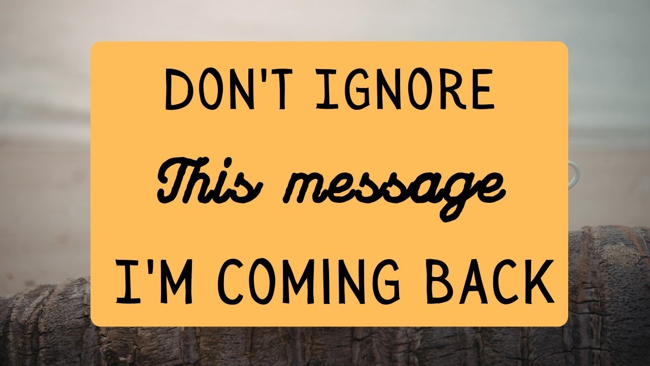 Don't Ignore This Message, I'm... Channeled Message| love message| Current Feelings DF | dm df today