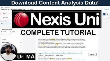 Nexis Uni - How to Collect Data - Complete Tutorial - Lexis Nexis - Database for Academic Research