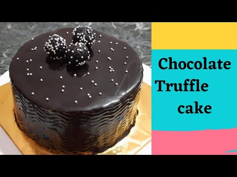 चॉकलेट ट्रफल केक ! Chocolate Truffle Cake Recipe ! Today`s Special Dish ! Chocolate Ganache Cake !