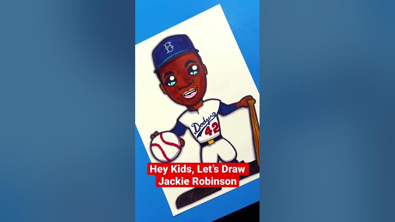 ⚾️ How to Draw Jackie Robinson (Short) 