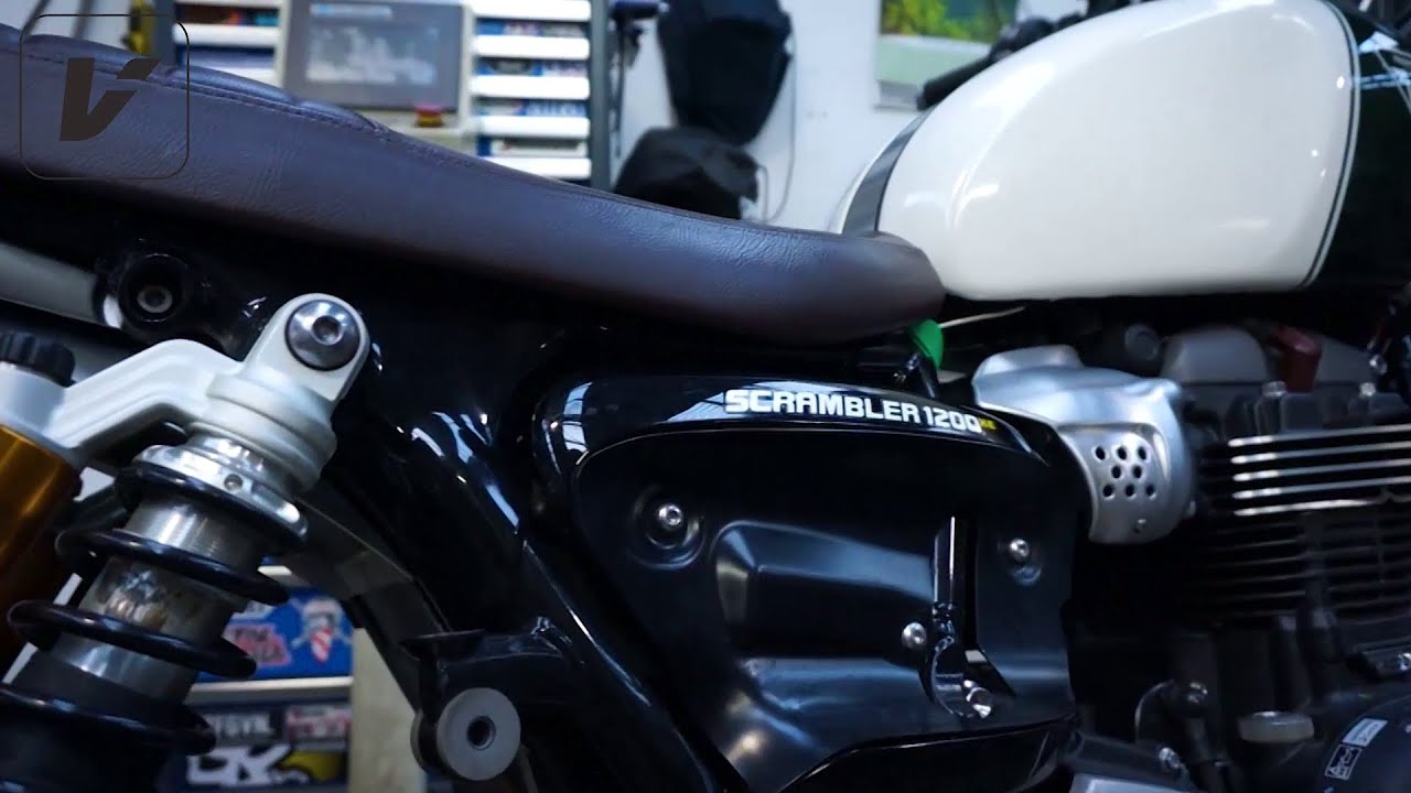 2021 Triumph Scrambler 1200 XC/XE - Factory Exhaust Changes & VEREX Slash Cut Mufflers