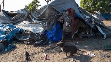 Seabreeze Homeless Camp in Berkeley, Before and After Trash Pickup