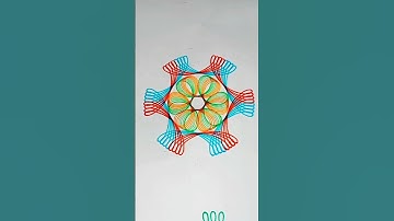 Spirograph design #art #design #spirograph #spiroart #asmr #tutorial #drawing #trending #ytshorts