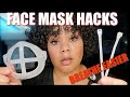 MASK HACKS- FACE Mask TIPS and TRICKS for MAKEUP UNDER a MASK and How to BREATHE EASIER!