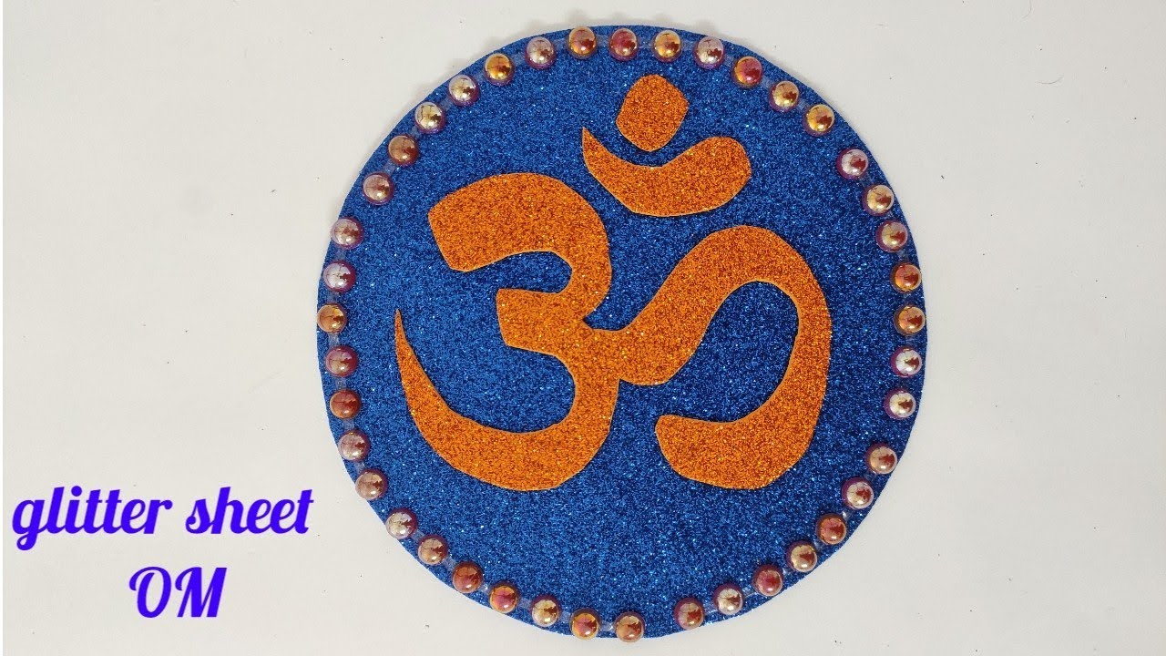 glitter sheet craft om wall hanging om decoration glitter foam