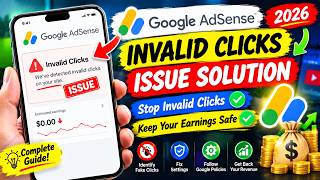 Google Adsense invalid Click  solution 2026 | How To Prevent invalid Traffic From Youtube Channel Update