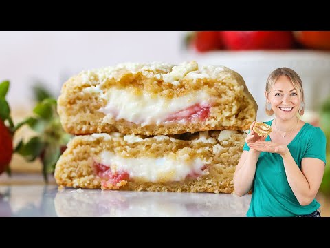 Strawberry Cheesecake Sandwich Cookies - Constellation Inspiration