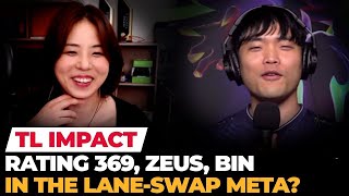 Impact rates 369, Zeus and Bin 'The lane swap meta favors veteran top laners' | Ashley Kang