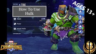 How To Use Hulk - Realm of Champions screenshot 3