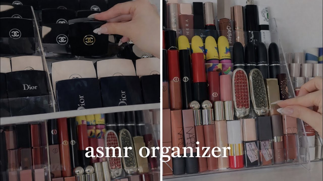 	Luxury Makeup & skincare Organization ASMR | Soft & Relaxing 🎀