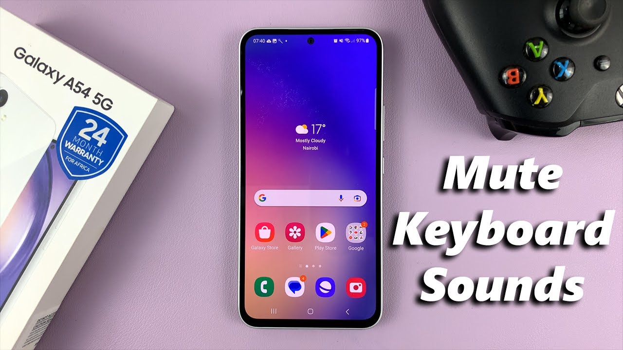 How To Mute Keyboard Sounds On Samsung Galaxy A54 5G YouTube